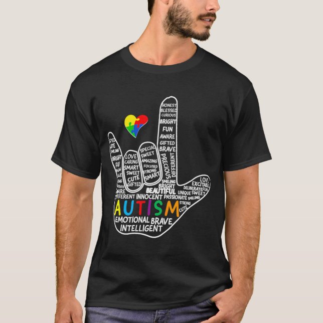 Camiseta Autismo Autismo quebra-cabeça (Frente)
