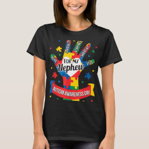 Camiseta Autismo-Autismo Sensibilização Sobrinho Tia Tio Qu
