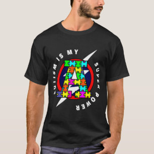 Camiseta Autismo Autismo Super-herói Autismo Superpotência