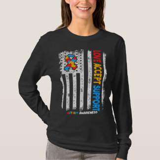 Camiseta Autismo Autista Amor Aceita Apoio Autismo Awarene