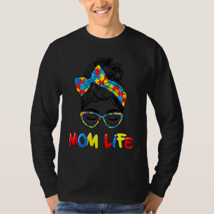 Camiseta Autismo Autista Consciência Mãe Vida Mulheres Mãe 