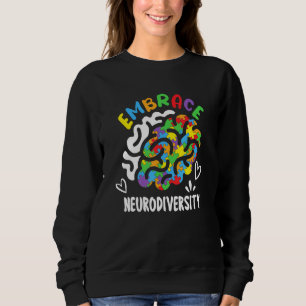 Camiseta Autismo Autista Consciência Mês Abraça Neurodiver