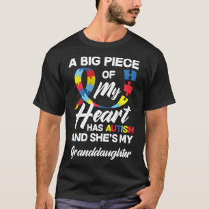 Camiseta Autismo Avô Avô Autista neta Auti