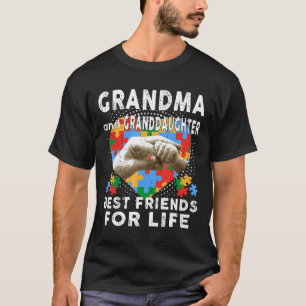 Camiseta Autismo-Avó e neta melhores amigas para