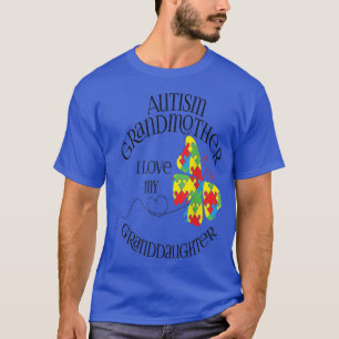 Camiseta Autismo Avó Eu Amo Minha neta Autista