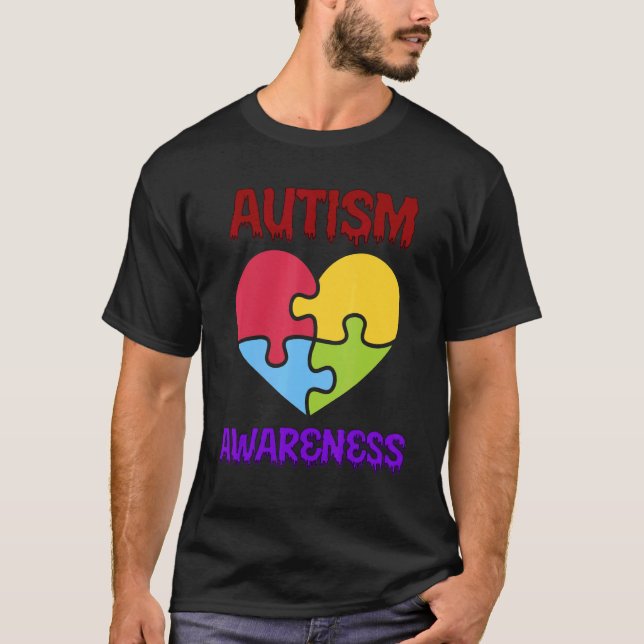 Camiseta Autismo Awerness Humor Say (Frente)