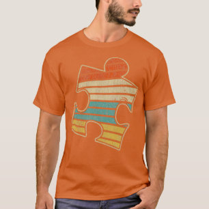 Camiseta Autismo Awerness Vintage 70 anos 80 Crianças Autis