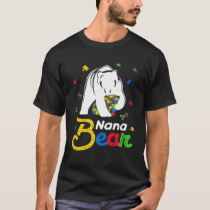 Camiseta Autismo Bonito Consciência Nana Bear Família Aut