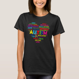 Camiseta Autismo Cardíaco Autismo Sensibilização Orgulhosa