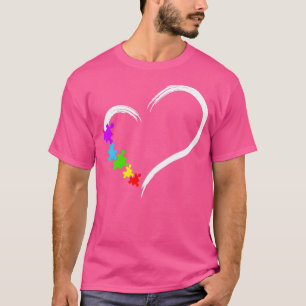 Camiseta Autismo Cardíaco Consciência Ama Aut. Ideia Simple