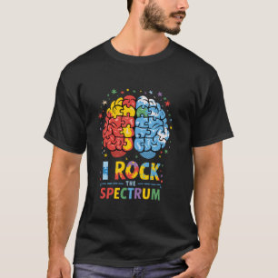Camiseta Autismo Cérebro Eu Balanço O Espectro Conscientiza
