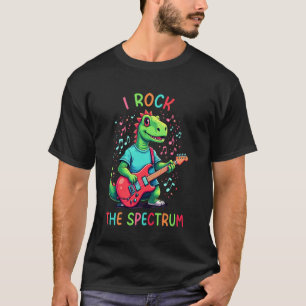 Camiseta Autismo Cérebro Eu Balanço O Espectro de Conscient