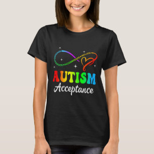Camiseta Autismo Consciência Aceitação Infinidade Símbolo H