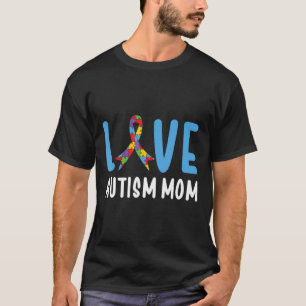 Camiseta Autismo Consciência Ama Autismo Mãe Mulheres Mãe A