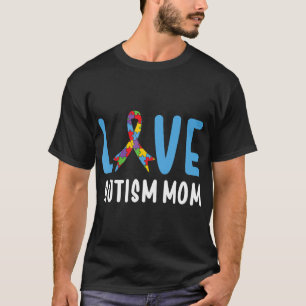 Camiseta Autismo Consciência Ama Autismo Mãe Mulheres Mãe A