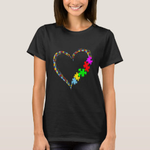 Camiseta Autismo Consciência Amor Quebra-cabeça Namorados C