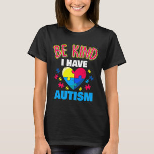 Camiseta Autismo Consciência Asperger Coração Quebra-cabeça