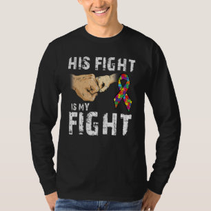 Camiseta Autismo Consciência Autismo Mãe Pai Sua Luta É Min