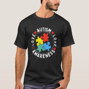 Camiseta Autismo Consciência Blue Men Toddler Pai Professor