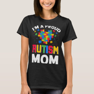 Camiseta Autismo Consciência Correspondendo a Família Eu so