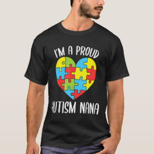 Camiseta Autismo-Consciência do Autismo Estou Orgulhoso Aut