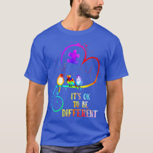 Camiseta Autismo Consciência É OK Ser Diferente Puzzl De Am