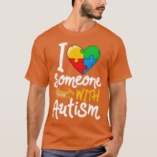 Camiseta Autismo Consciência Irmã Engraçado Eu Amo Alguém C