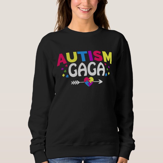 Camiseta Autismo Consciência Mês Correspondência Familiar A (Frente)