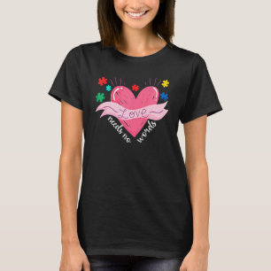 Camiseta Autismo Consciência Mês Dia dos Namorados O Amor P