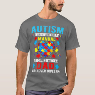 Camiseta Autismo Consciência Mês Orgulhoso Pai Autismo Papa