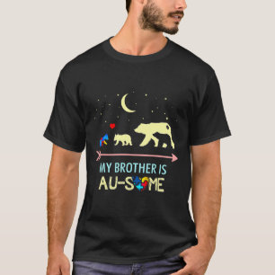 Camiseta Autismo Consciência Meu Irmão É Um Pouco