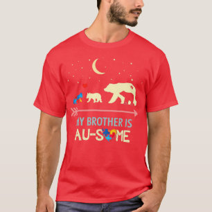 Camiseta Autismo Consciência Meu Irmão está AUSOME