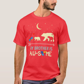 Camiseta Autismo Consciência Meu Irmão está AUSOME