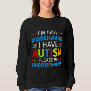 Camiseta Autismo Consciência Não Estou Mal Comportando Eu T