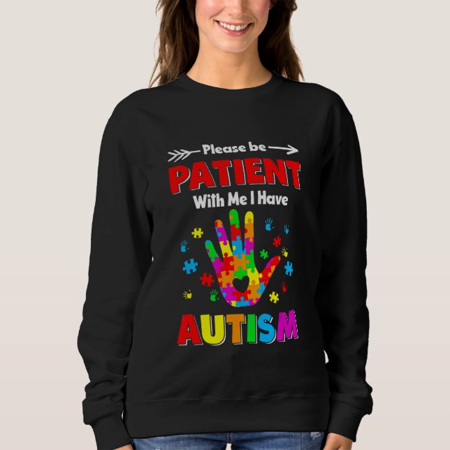 Camiseta Autismo Consciência Por Favor Seja Paciente Comigo (Frente)