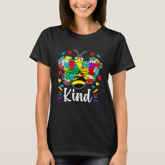 Camiseta Autismo Consciencialização Abelha Gentil Seja Gent