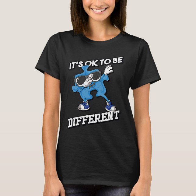 Camiseta Autismo Conscientista Está Tudo Bem Ser Diferente  (Frente)