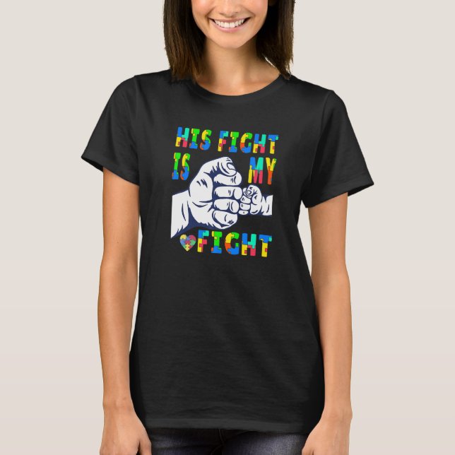 Camiseta Autismo Conscientista Sua Luta É Minha Luta Levant (Frente)