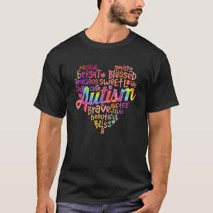 Camiseta Autismo Coração Conscientização do Autismo orgulho