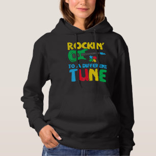 Camiseta Autismo Da Guitarra De Oscilações Diferentes M