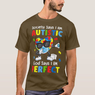Camiseta Autismo Dabbing Society Diz Que Eu Sou Autista Deu