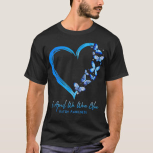 Camiseta Autismo De Borboleta Cardíaca Em Abril Vestimos Au