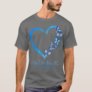 Camiseta Autismo De Borboleta Cardíaca Em Abril Vestimos Au