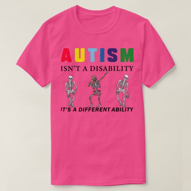 Camiseta Autismo de consciência isnx27t uma deficiência itx (Frente do Design)