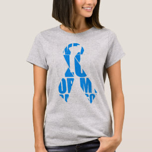 Camiseta Autismo De Fita Eu Visto Azul Para Meu Avô Autism