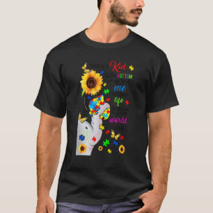 Camiseta Autismo De Girassol Mãe Há Uma Criança Com Autismo