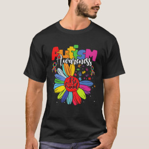 Camiseta Autismo de girassol Sensibilização Escolha gentile