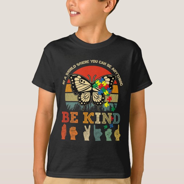 Camiseta Autismo de professor de Quebra-cabeça ASL para bor (Frente)
