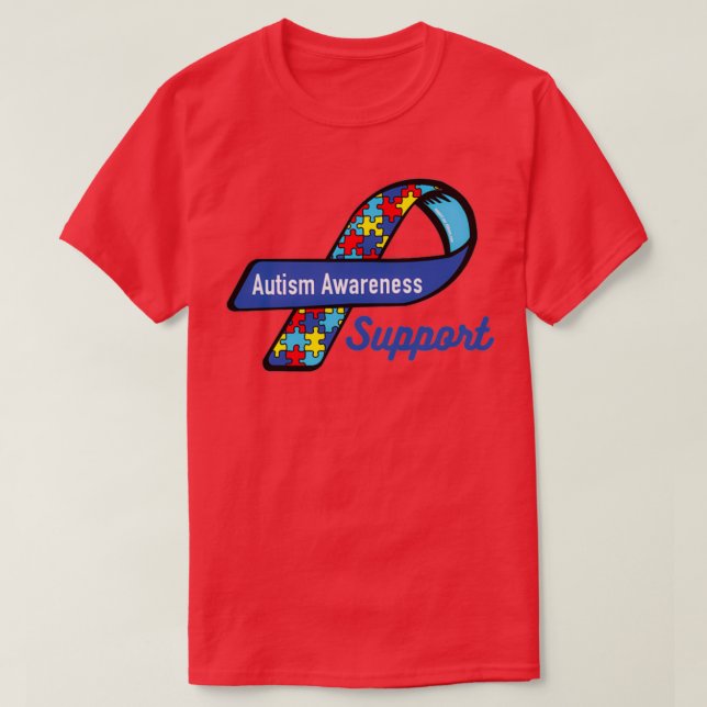 Camiseta Autismo dia de consciência comida restaurante comi (Frente do Design)