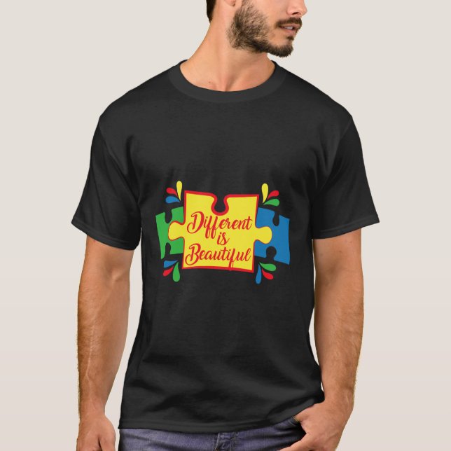 Camiseta Autismo Diferente E Belo Ativo (Frente)